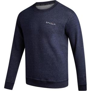 Spyder Mens Crewneck Sweatshirt – Soft Performance Fleece Pullover Sweatshirts for Men – Casual Gym Workout Mens Sweatshirt(True Navy)