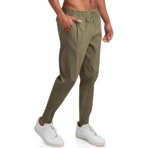 Spyder Mens Work Pants – Lightweight Stretch Athletic Joggers for Men – Moisture Wicking Pants for Work or Casual Golf Wear(Olive)