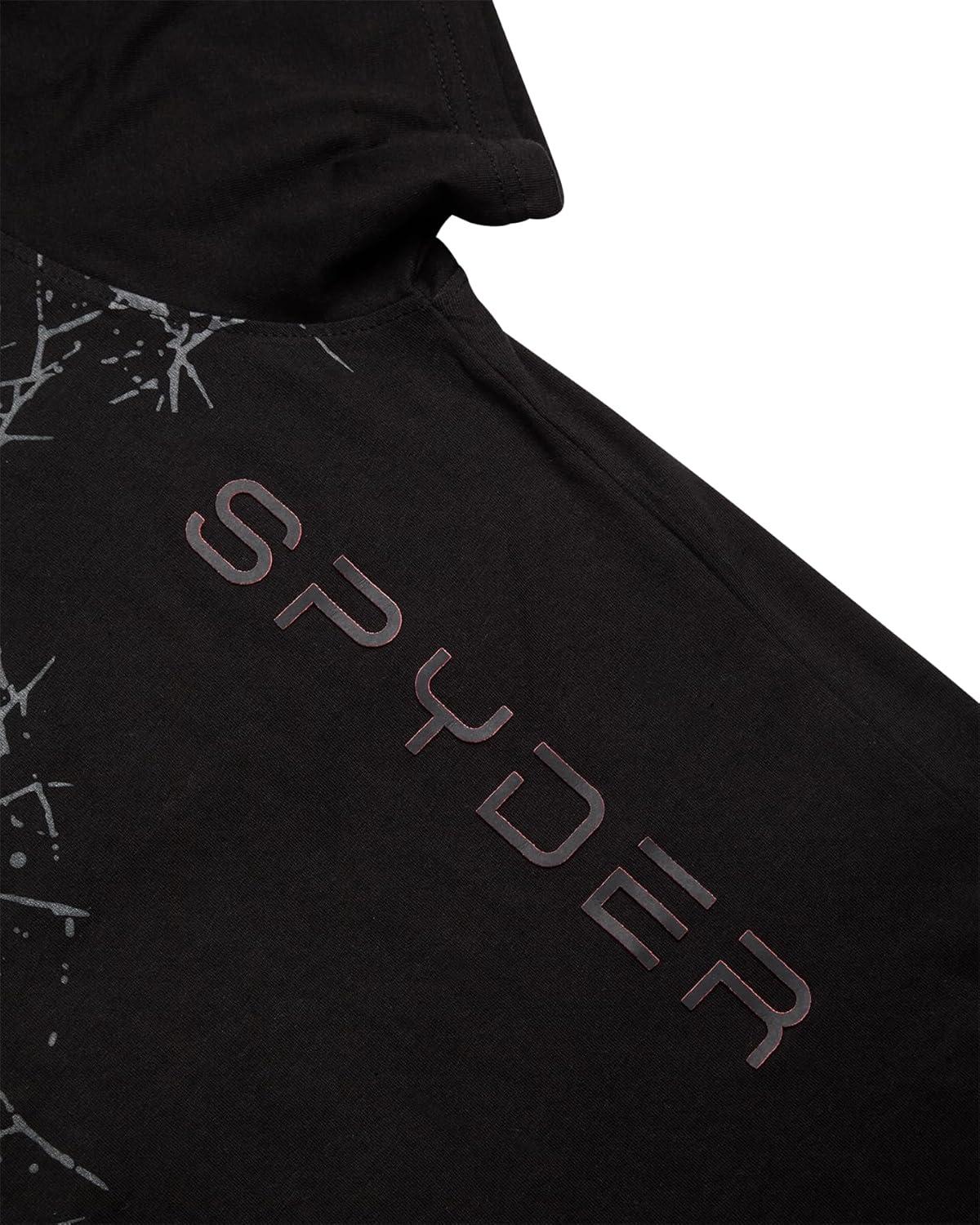imageSpyder Mens T Shirt Lightweight Cotton Blend Short Sleeve Athletic Jersey Shirts for Men for Training Running or CasualBlack Web