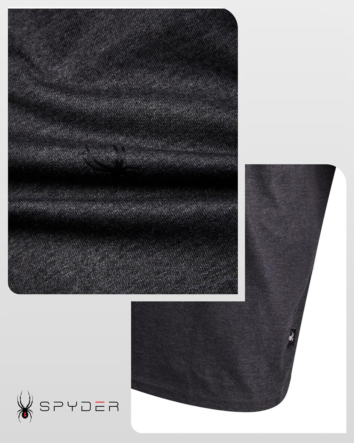 imageSpyder Mens T Shirt Lightweight Cotton Blend Short Sleeve Athletic Jersey Shirts for Men for Training Running or CasualCharcoal Scribble