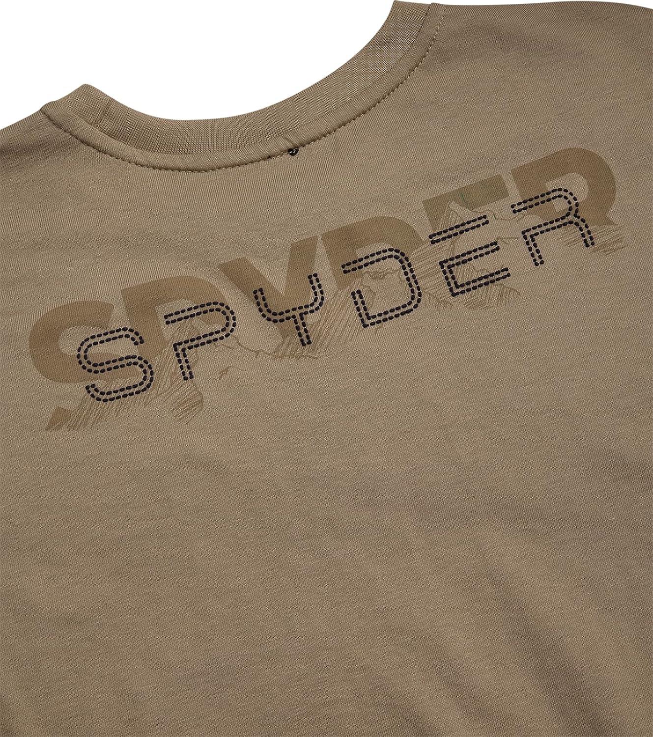 imageSpyder Mens T Shirt Lightweight Cotton Blend Short Sleeve Athletic Jersey Shirts for Men for Training Running or CasualGravel Scribble