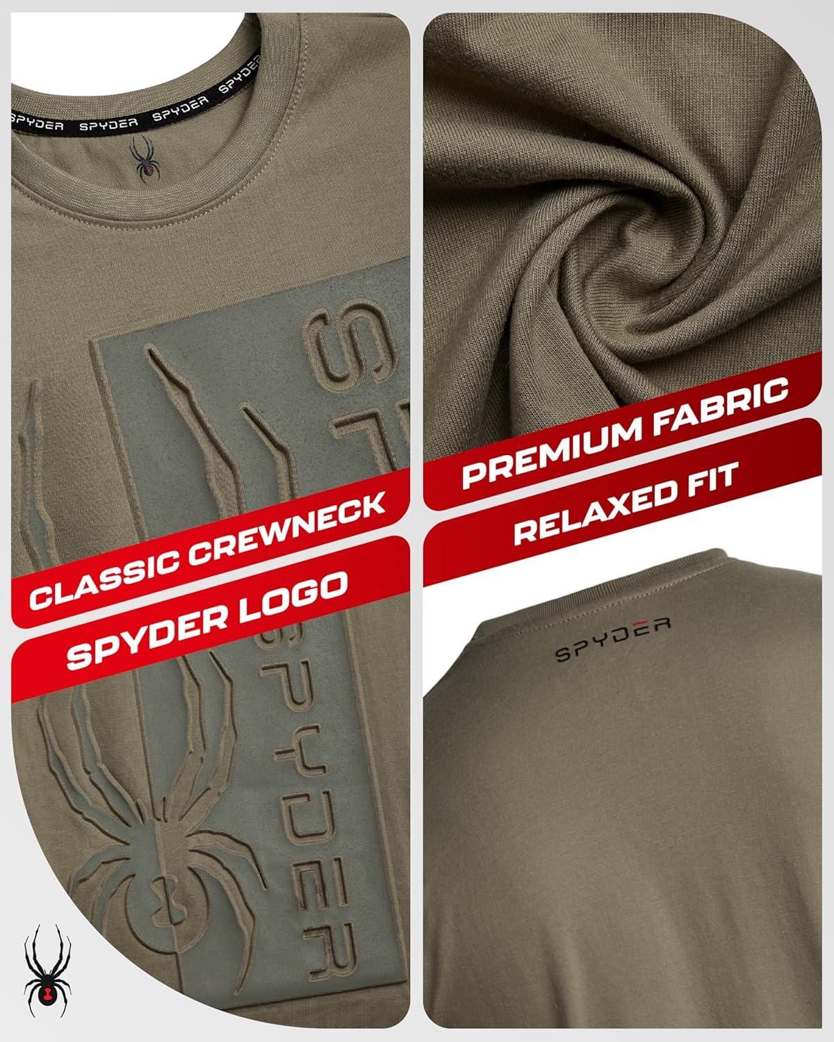 imageSpyder Mens TShirts Soft Cotton Blend Crewneck Short Sleeve Graphic Tees for Men Streetwear Graphic Casual Mens ShirtsBrown Stone