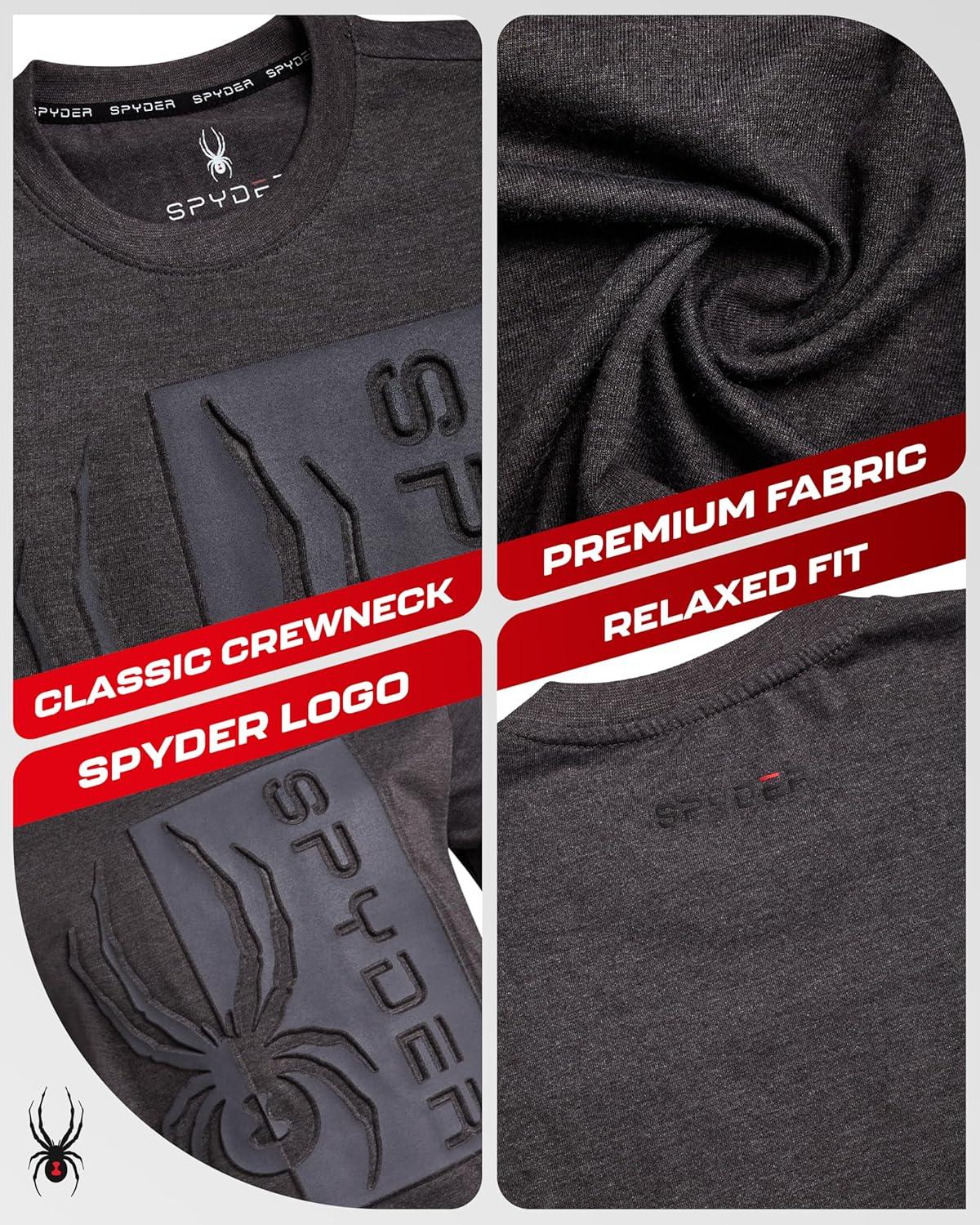 imageSpyder Mens TShirts Soft Cotton Blend Crewneck Short Sleeve Graphic Tees for Men Streetwear Graphic Casual Mens ShirtsPolar Logo