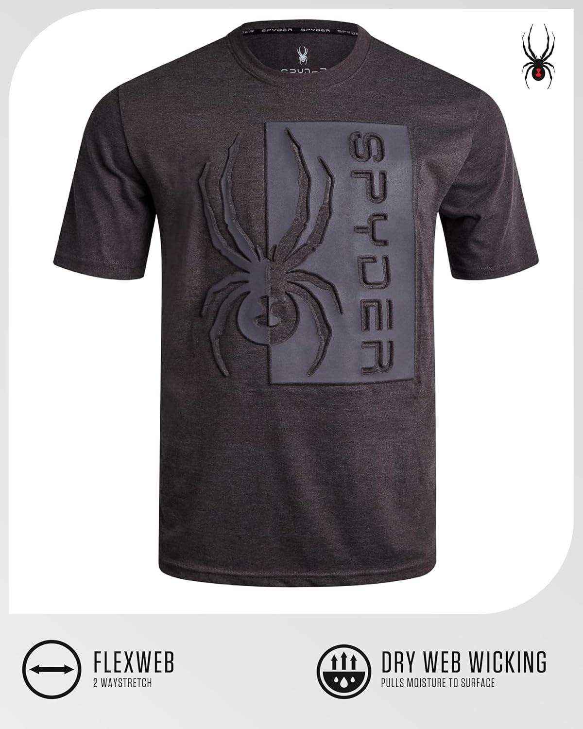 imageSpyder Mens TShirts Soft Cotton Blend Crewneck Short Sleeve Graphic Tees for Men Streetwear Graphic Casual Mens ShirtsPolar Logo