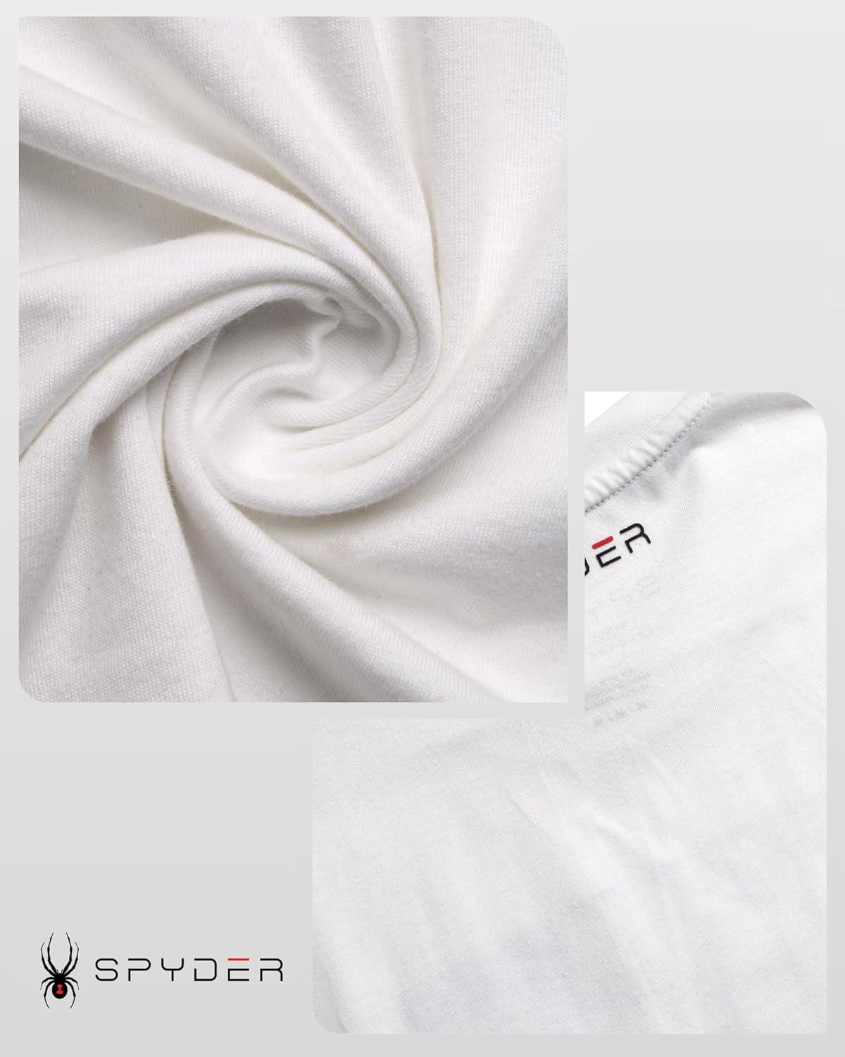 imageSpyder Mens TShirts Soft Cotton Blend Crewneck Short Sleeve Graphic Tees for Men Streetwear Graphic Casual Mens ShirtsWhite Spyder
