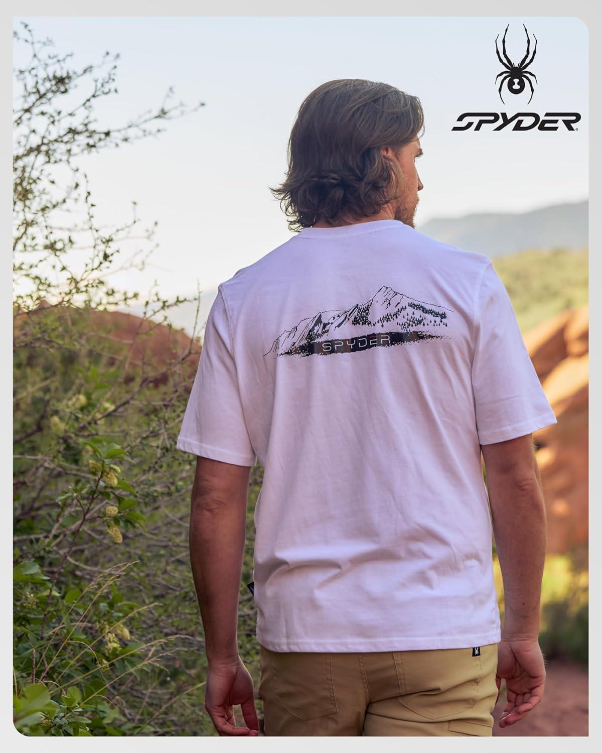 imageSpyder Mens TShirts Soft Cotton Blend Short Sleeve Graphic Tees Crew Neck Tshirt for Men Casual Shirts for Daily WearStone