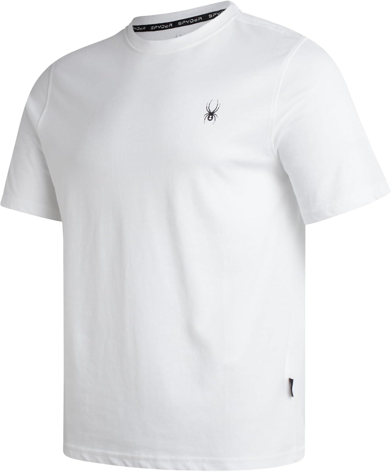 imageSpyder Mens TShirts Soft Cotton Blend Short Sleeve Graphic Tees Crew Neck Tshirt for Men Casual Shirts for Daily WearWhite