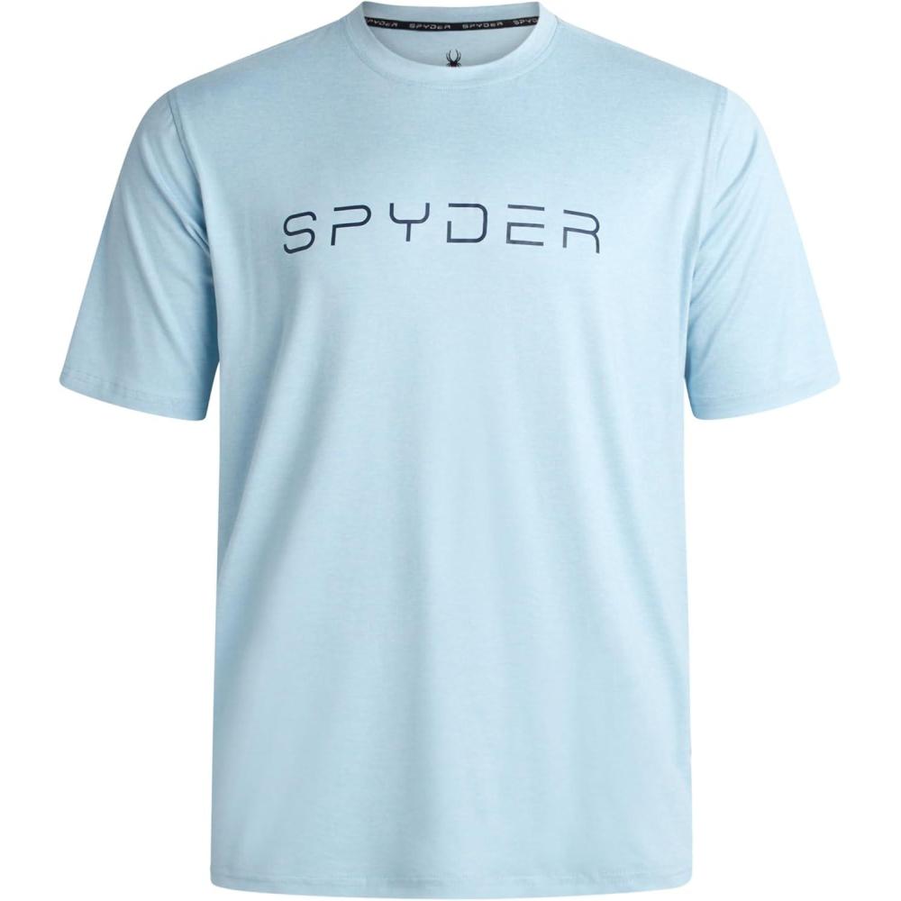 imageSpyder Mens T Shirt Athletic Performance Short Sleeve Running Workout Tee Moisture Wicking Crewneck Shirts for MenSky Blue