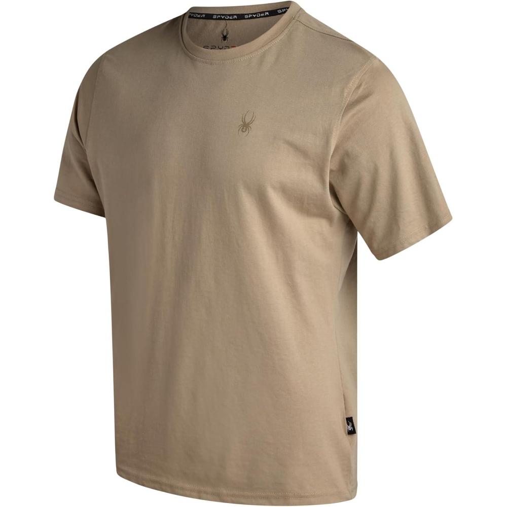imageSpyder Mens T Shirt Lightweight Cotton Blend Short Sleeve Athletic Jersey Shirts for Men for Training Running or CasualGravel Scribble