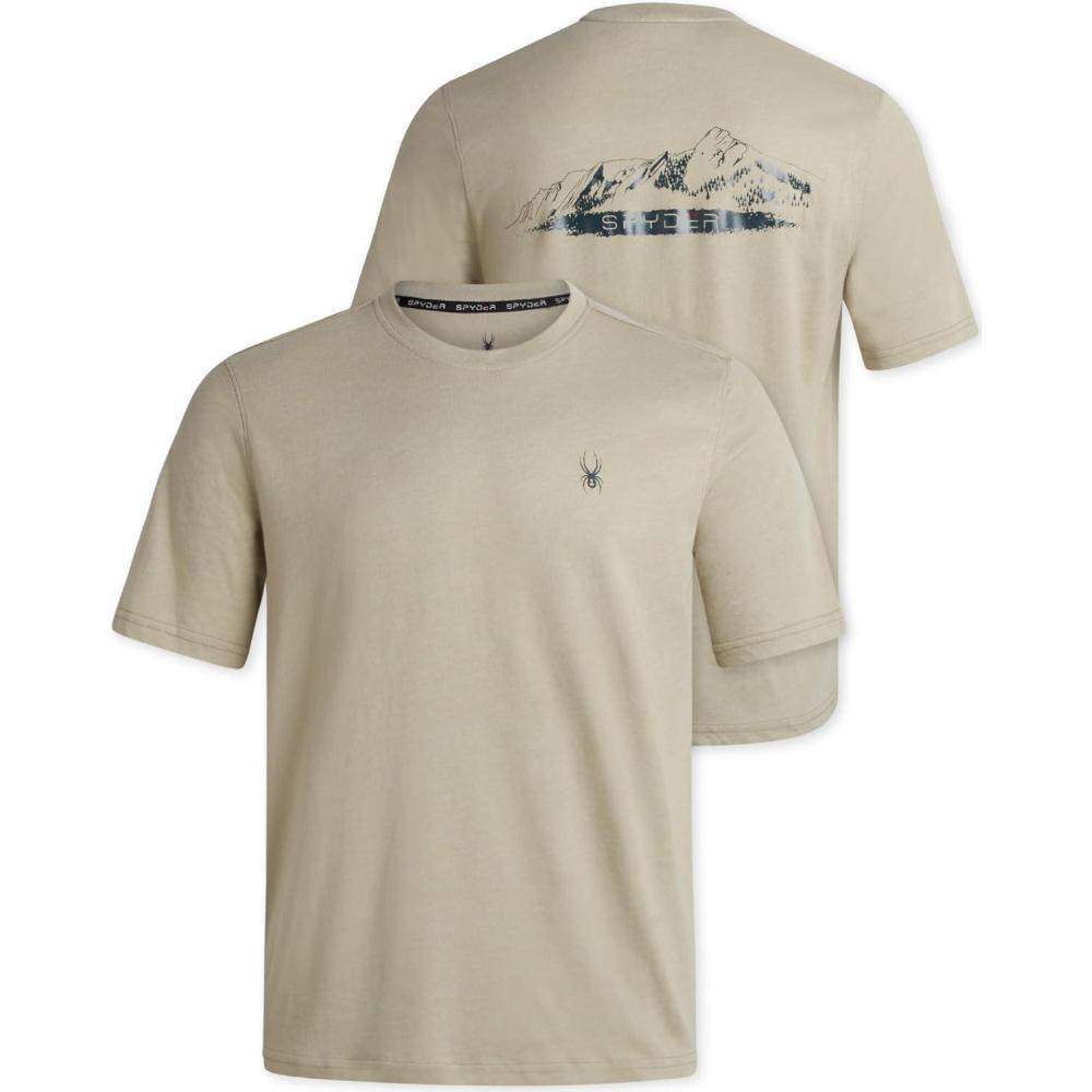 imageSpyder Mens TShirts Soft Cotton Blend Short Sleeve Graphic Tees Crew Neck Tshirt for Men Casual Shirts for Daily WearStone
