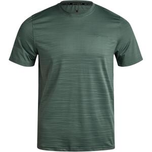 Spyder Mens T Shirt – Athletic Performance Short Sleeve Running Workout Tee – Moisture Wicking Crewneck Shirts for Men(Spruce Green Jacquard)