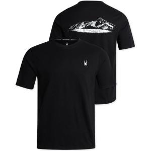 Spyder Mens T-Shirts – Soft Cotton Blend Short Sleeve Graphic Tees Crew Neck Tshirt for Men – Casual Shirts for Daily Wear(Black)