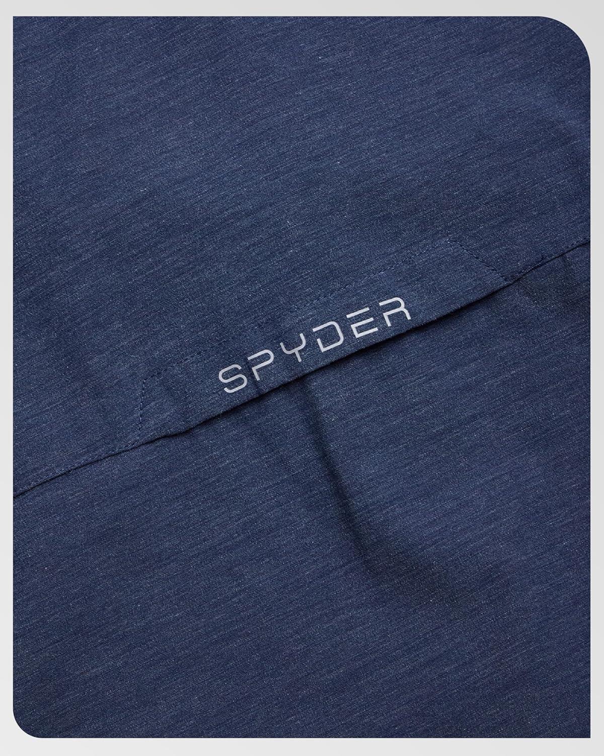 imageSpyder Mens Short Sleeve Button Down Shirts Lightweight Stretch Casual Collared Dress Shirts for Men Travel Office WorkwearNavy