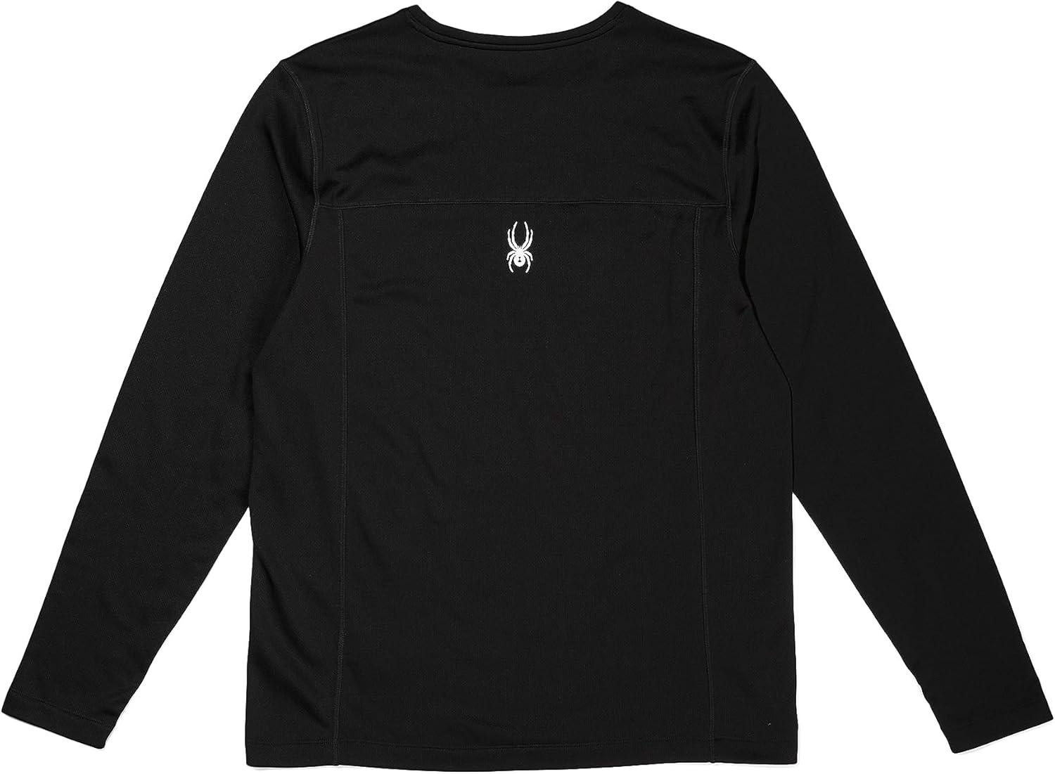 imageSpyder Mens Charger Crew Baselayer Thermal Ski TopBlack