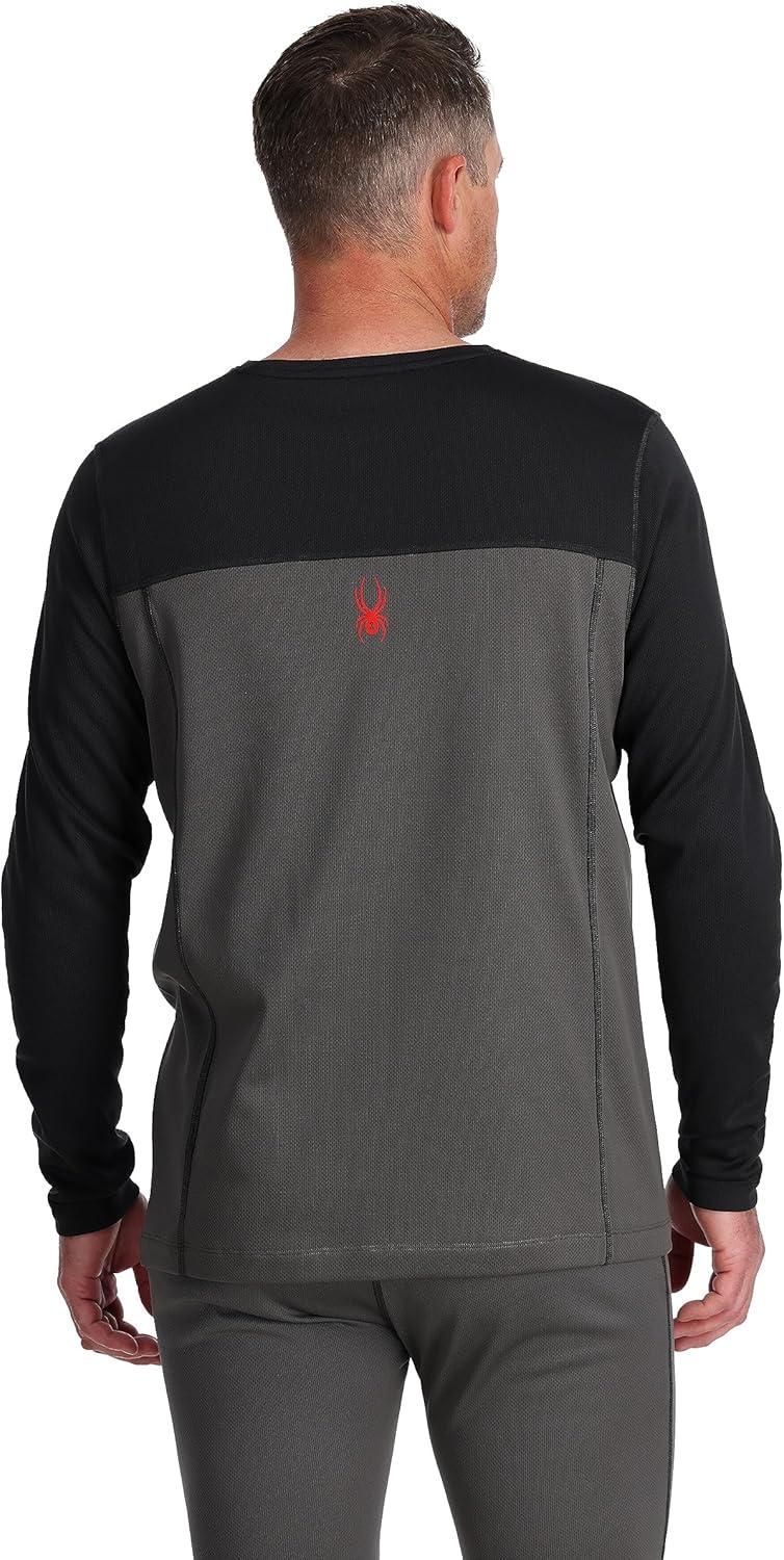 imageSpyder Mens Charger Crew Baselayer Thermal Ski TopPolar