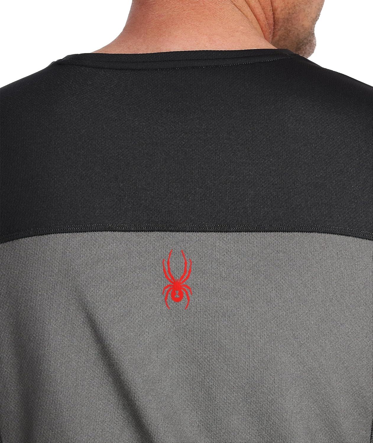 imageSpyder Mens Charger Crew Baselayer Thermal Ski TopPolar