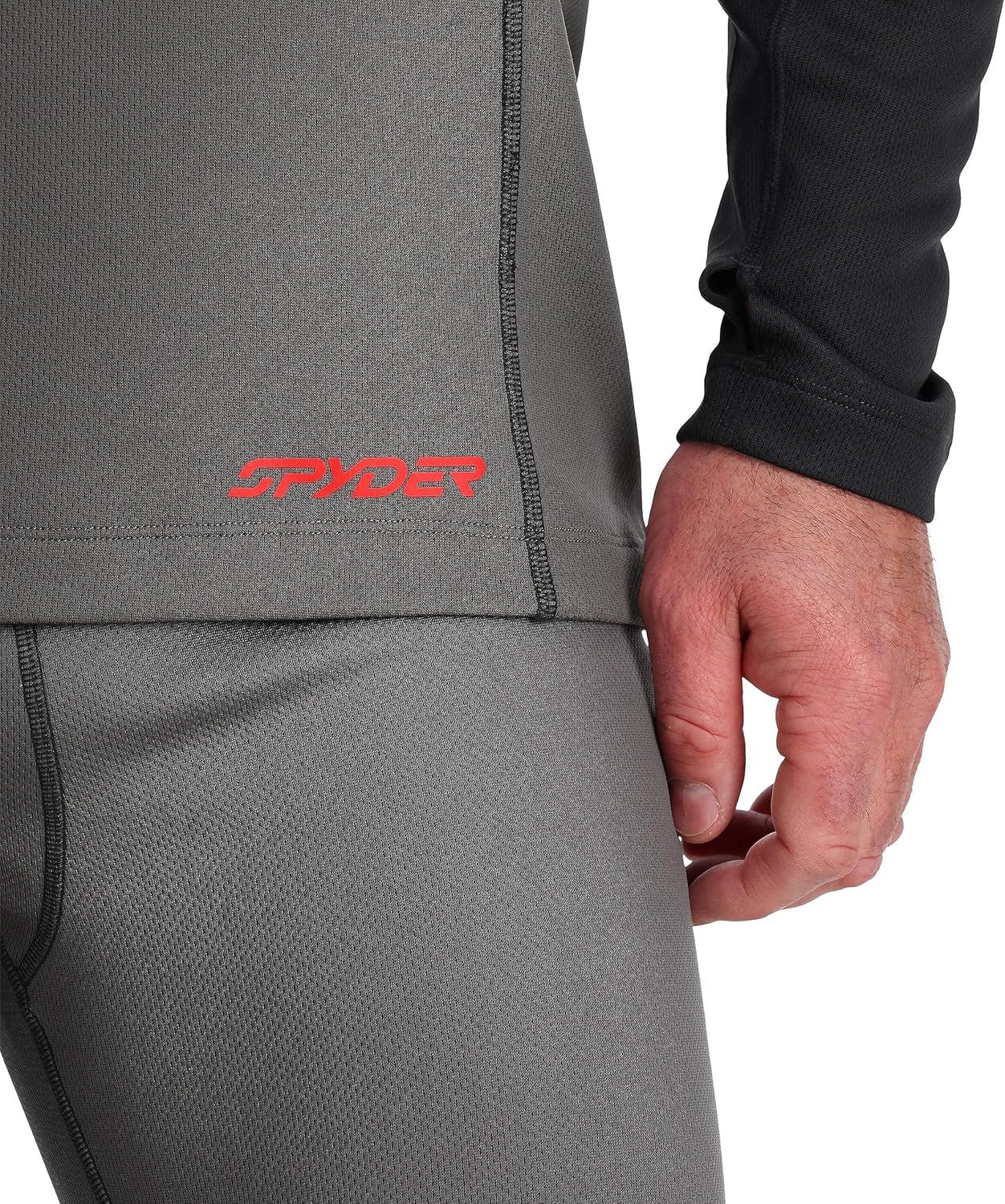 imageSpyder Mens Charger Crew Baselayer Thermal Ski TopPolar