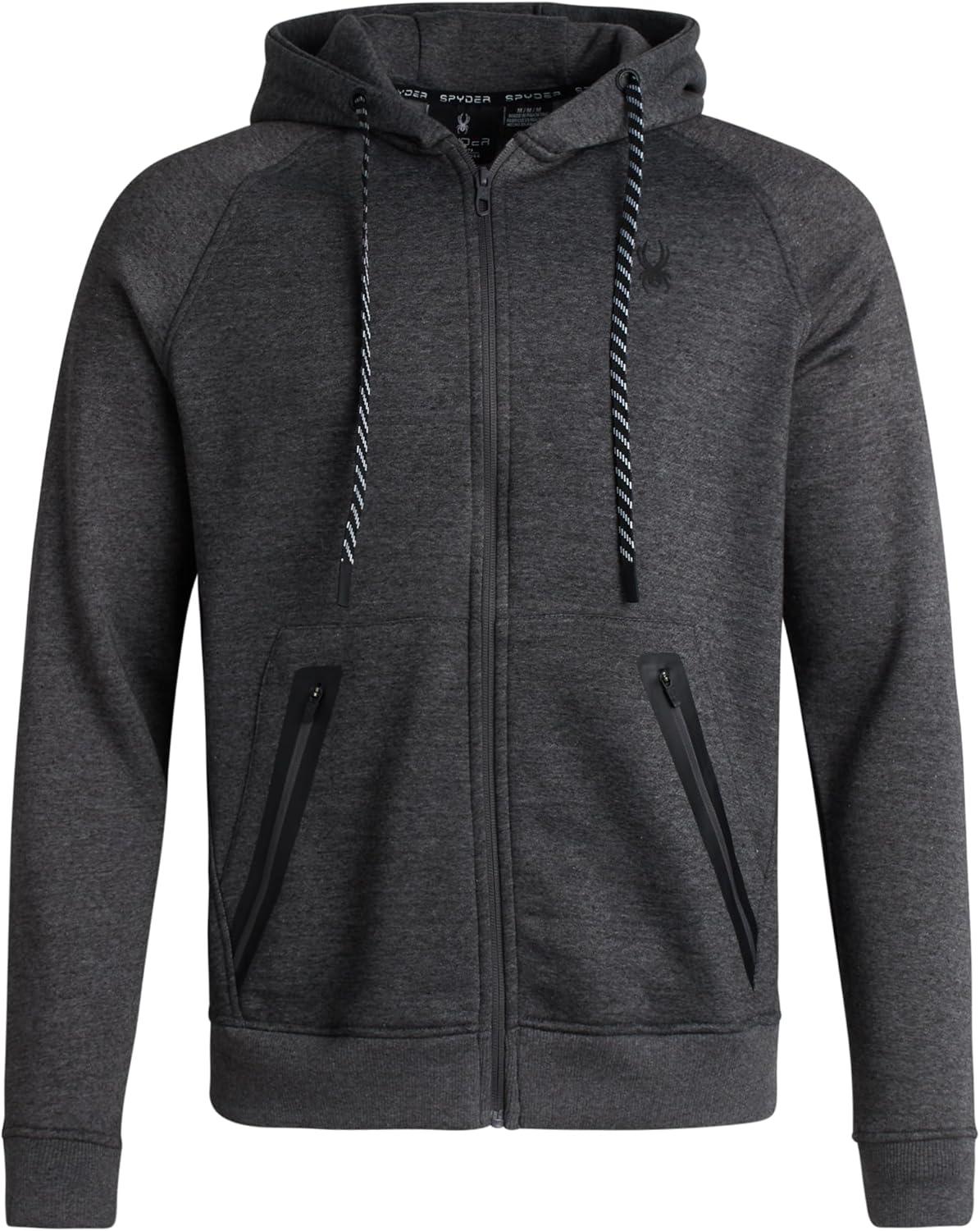 imageSpyder Mens Zip Up Hoodie Super Soft Performance Fleece Sweatshirts for Men Warm Athletic Hoodies for Running Walking GymPolar