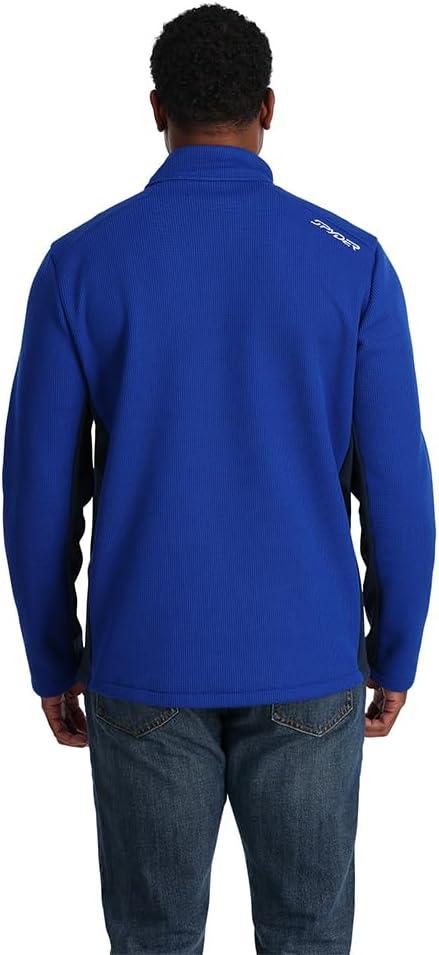 imageSpyder mens Bandit 12 Zip Fleece Ski Mid Layer Sweater JacketElectric Blue