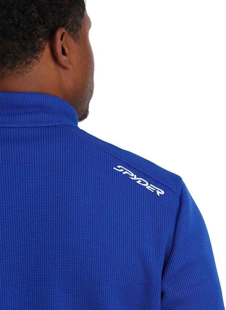 imageSpyder mens Bandit 12 Zip Fleece Ski Mid Layer Sweater JacketElectric Blue