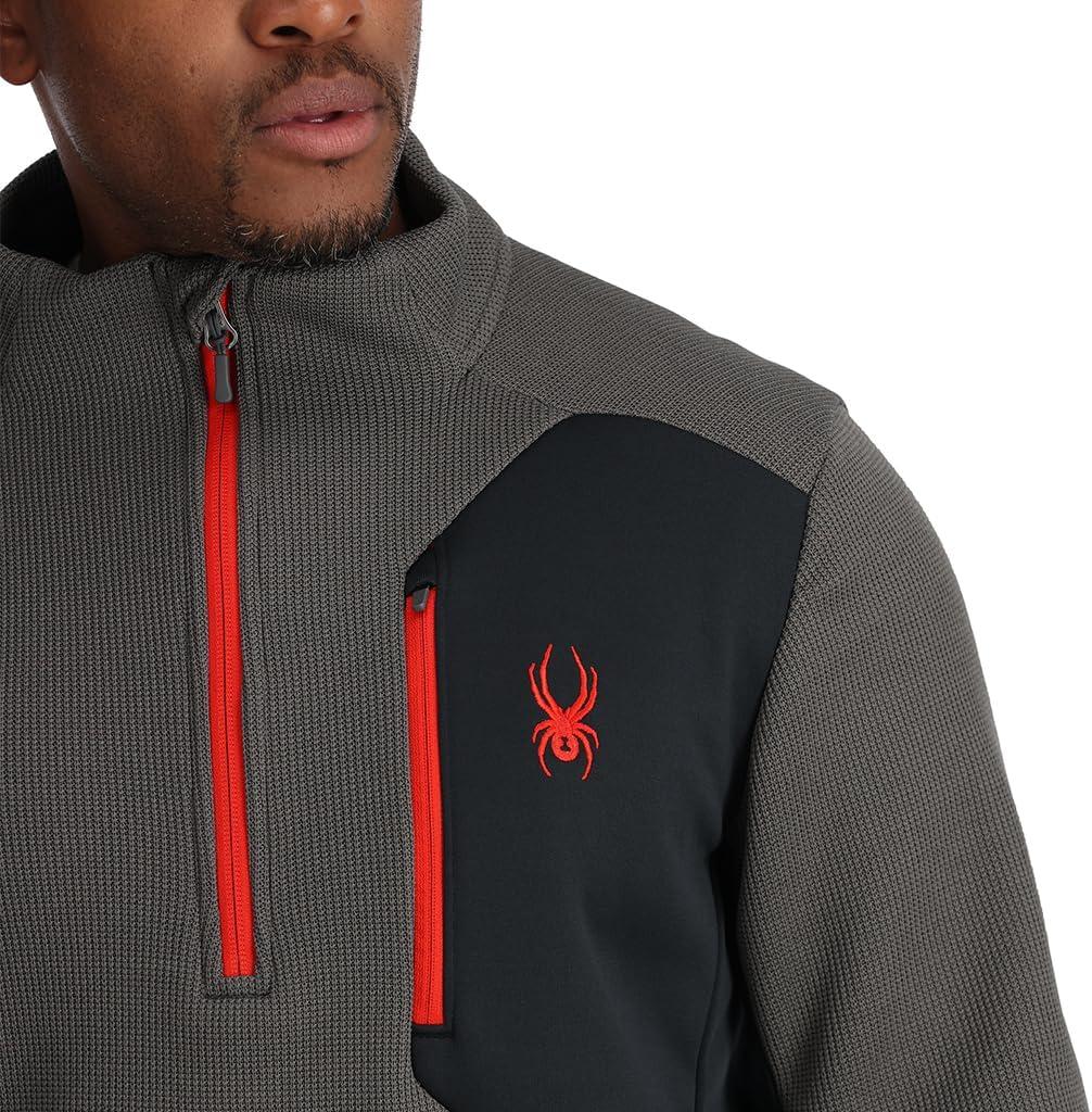 imageSpyder mens Bandit 12 Zip Fleece Ski Mid Layer Sweater JacketPolar