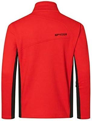 imageSpyder mens Bandit 12 Zip Fleece Ski Mid Layer Sweater JacketVolcano S23