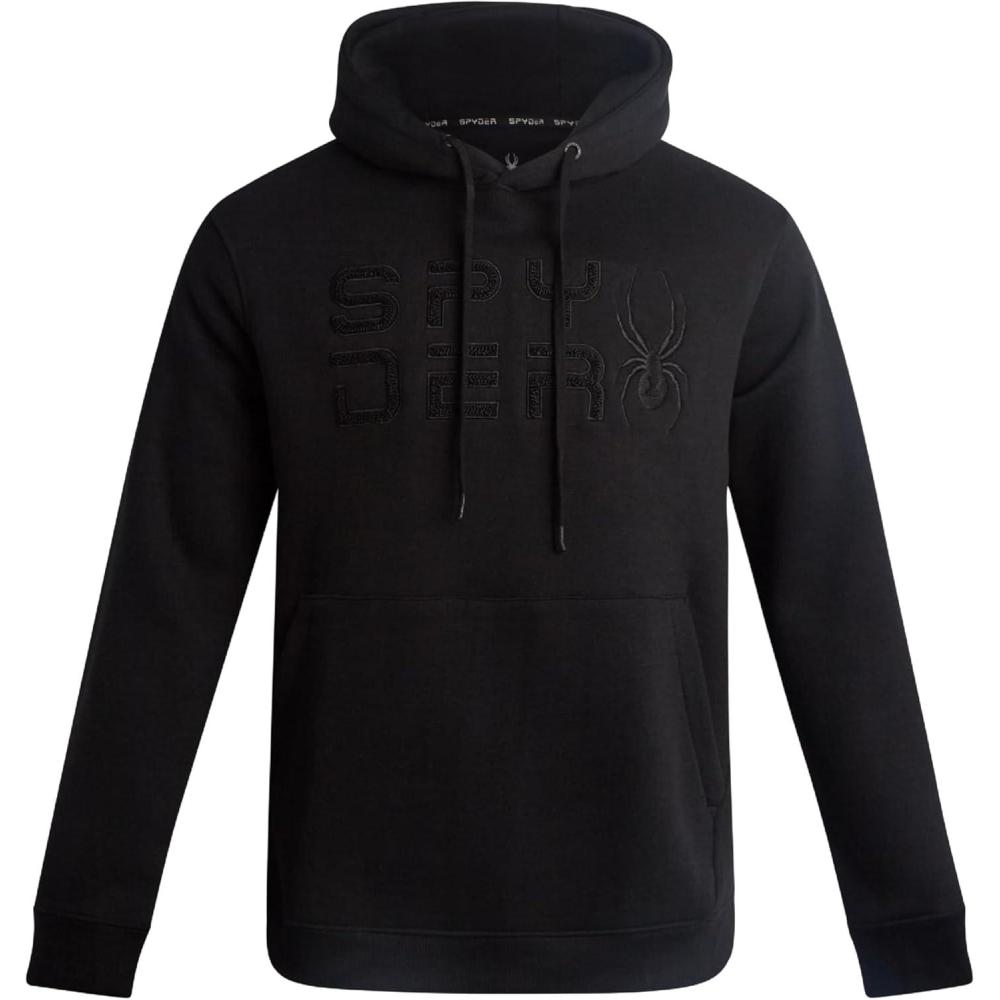 imageSpyder Mens Hoodie Athletic Performance Soft Fleece Pullover Sweatshirts for Men Heavyweight Workout Hooded SweatshirtBlack Raven