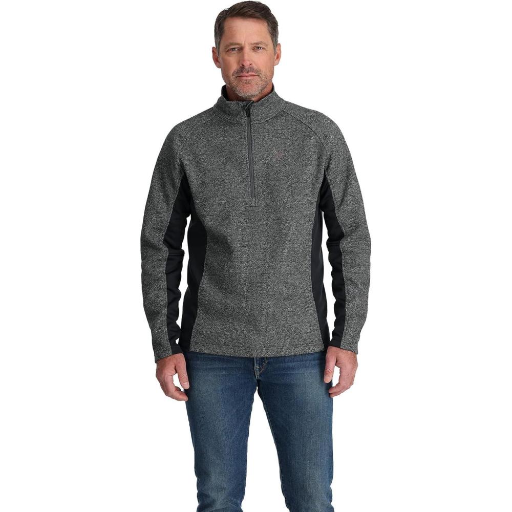 imageSpyder Mens Spyder Outbound JacketLimestoneBlack Melange