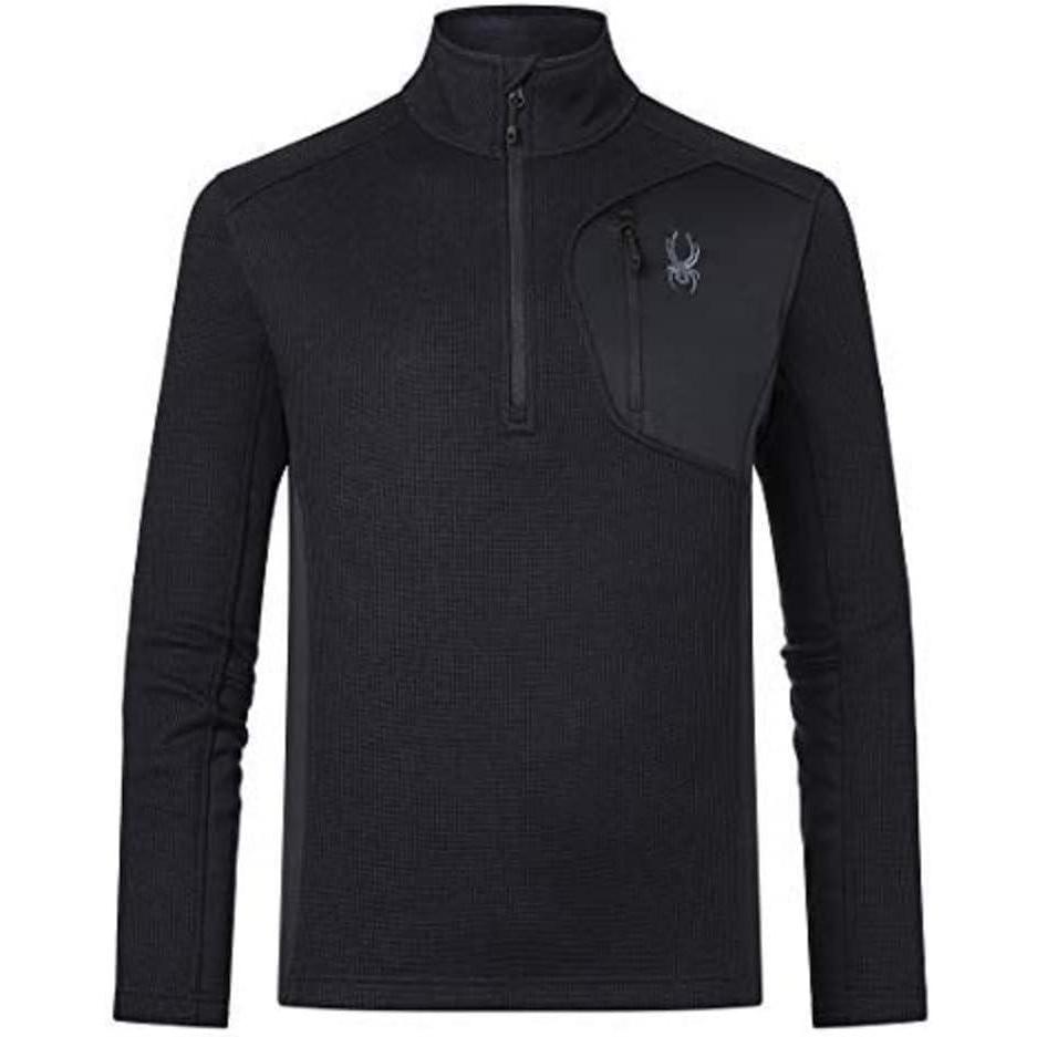 imageSpyder mens Bandit 12 Zip Fleece Ski Mid Layer Sweater JacketBlack S23