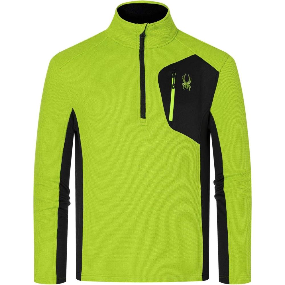 imageSpyder mens Bandit 12 Zip Fleece Ski Mid Layer Sweater JacketMojito