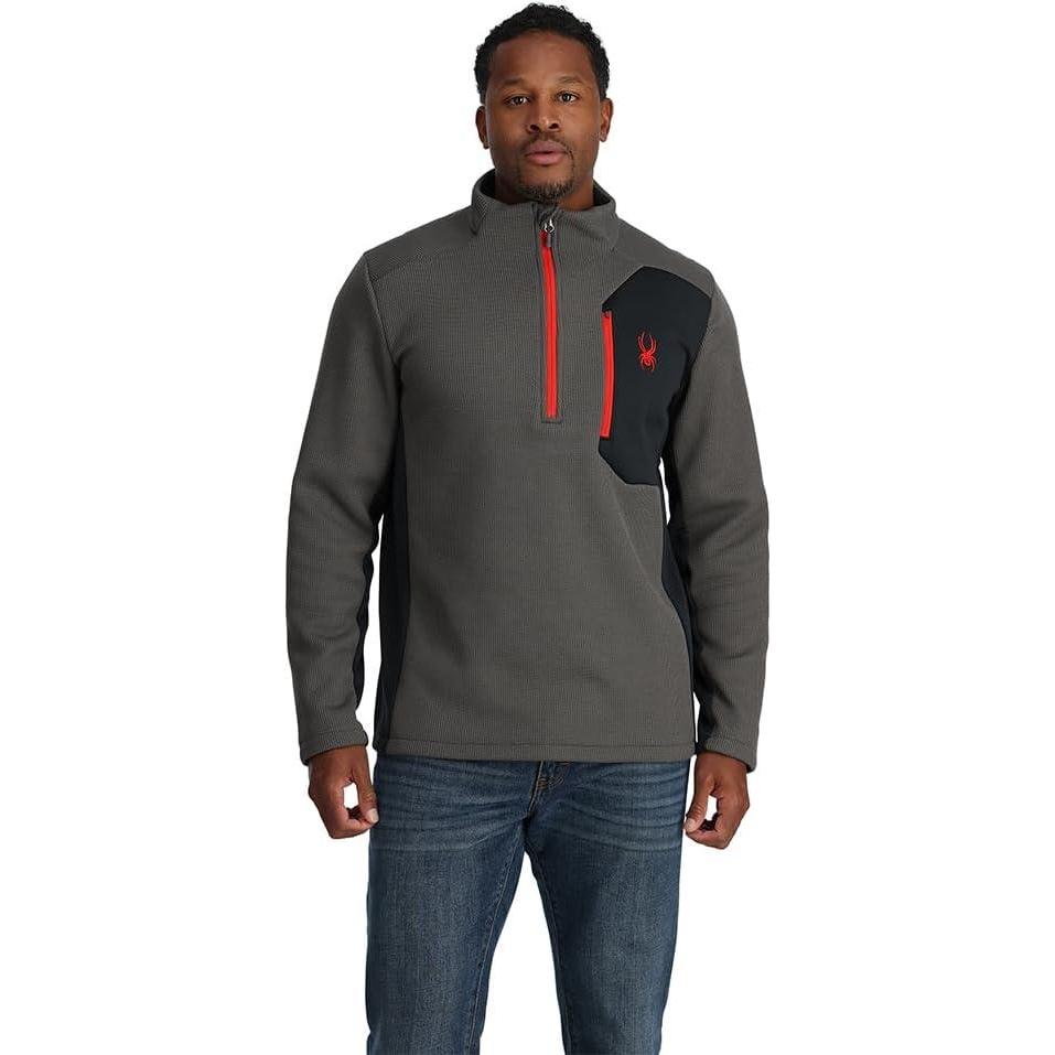imageSpyder mens Bandit 12 Zip Fleece Ski Mid Layer Sweater JacketPolar