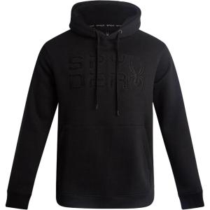 Spyder Mens Hoodie – Athletic Performance Soft Fleece Pullover Sweatshirts for Men – Heavyweight Workout Hooded Sweatshirt(Black Raven)