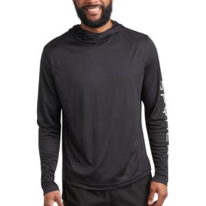 Spyder Mens Sun Hoodie – Quick Dry Lightweight UPF 50+ UV Protection Long Sleeve Rash Guard Swim Shirts for Men(Black)