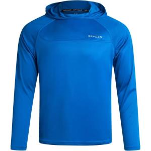 Spyder Mens Sun Hoodie – UPF 50+ UV Protection Long Sleeve Rash Guard Quick Dry Moisture Wicking Swim Shirts for Men(Cobalt)
