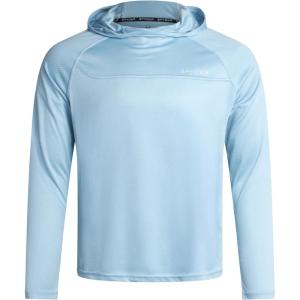 Spyder Mens Sun Hoodie – UPF 50+ UV Protection Long Sleeve Rash Guard Quick Dry Moisture Wicking Swim Shirts for Men(Sky)