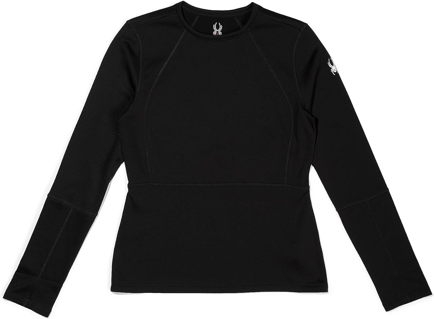 imageSpyder Womens Charger Crew Baselayer Thermal Ski TopBlack