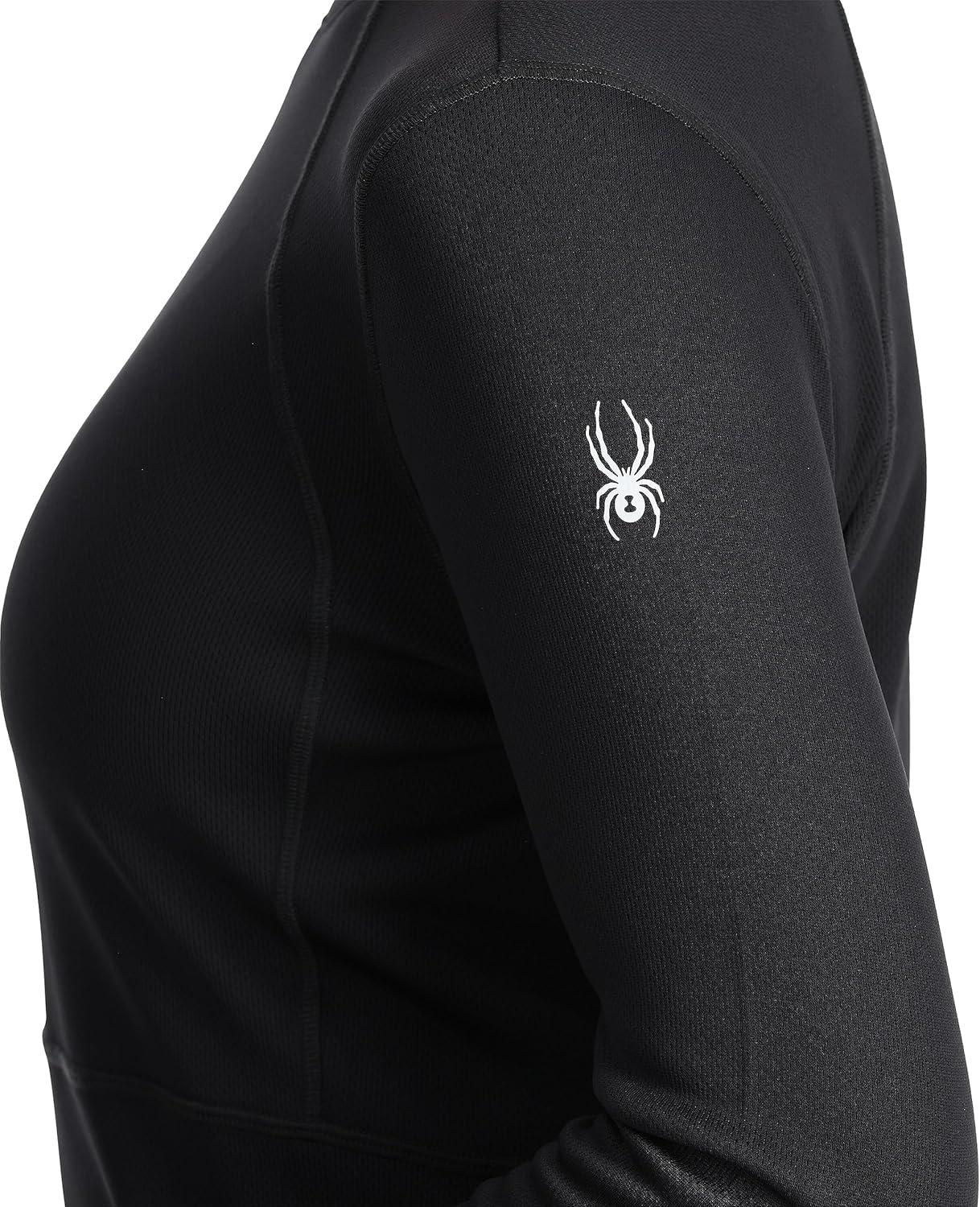 imageSpyder Womens Charger Crew Baselayer Thermal Ski TopBlack
