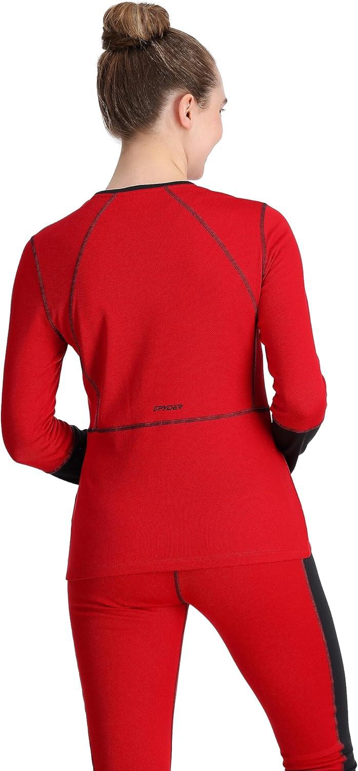 imageSpyder Womens Charger Crew Baselayer Thermal Ski TopPulse