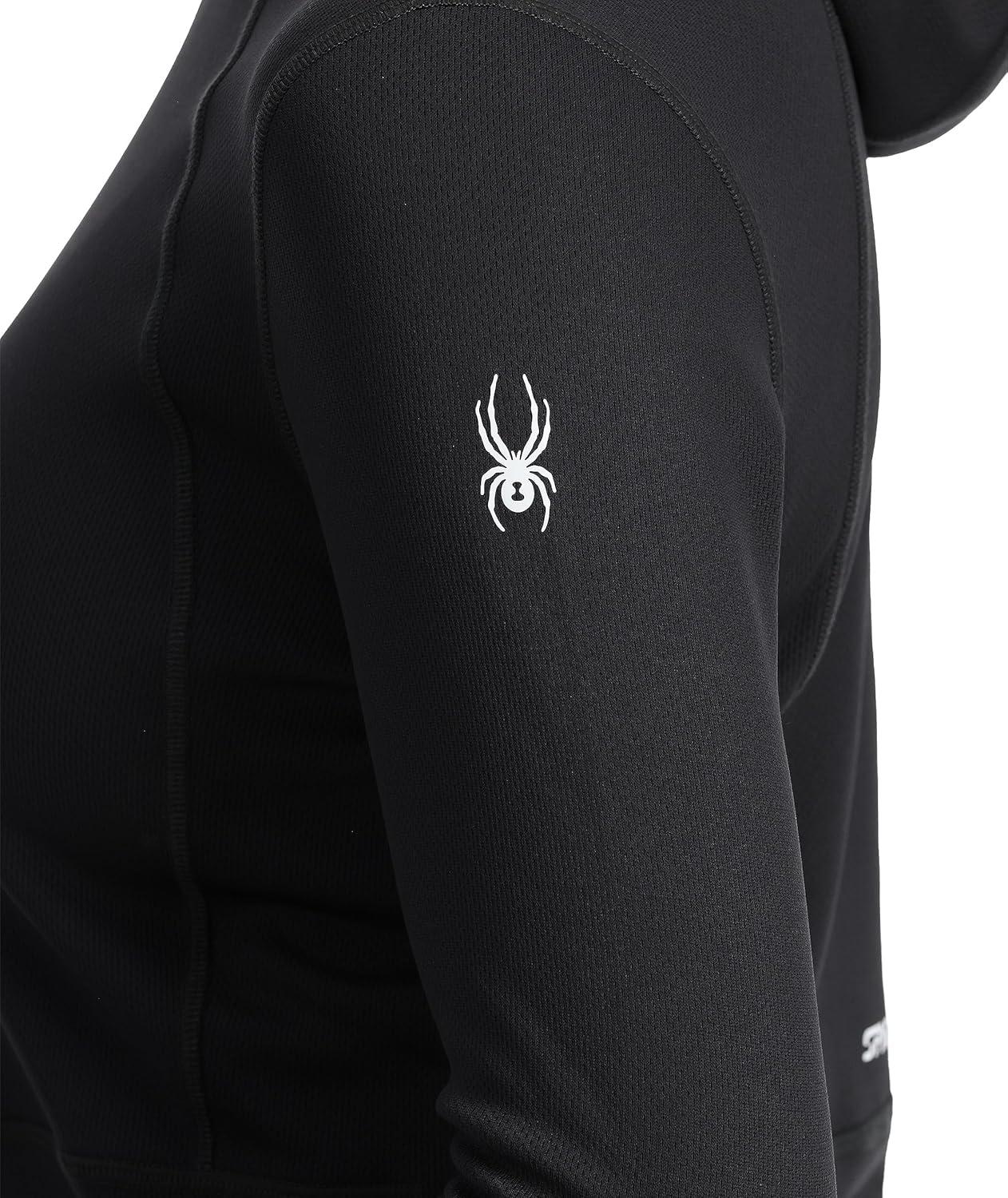 imageSpyder Womens Charger Hoodie Baselayer Thermal Ski TopBlack