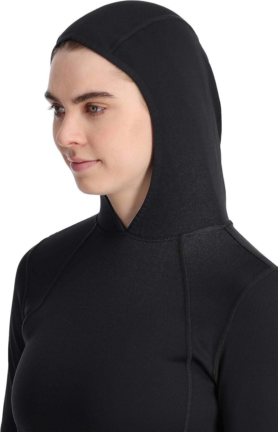 imageSpyder Womens Charger Hoodie Baselayer Thermal Ski TopBlack