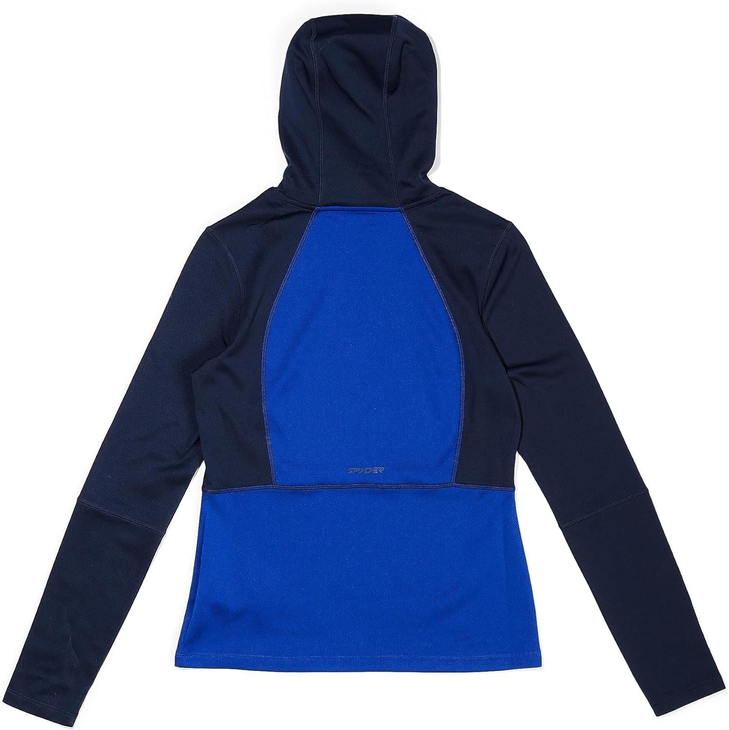 imageSpyder Womens Charger Hoodie Baselayer Thermal Ski TopElectric Blue