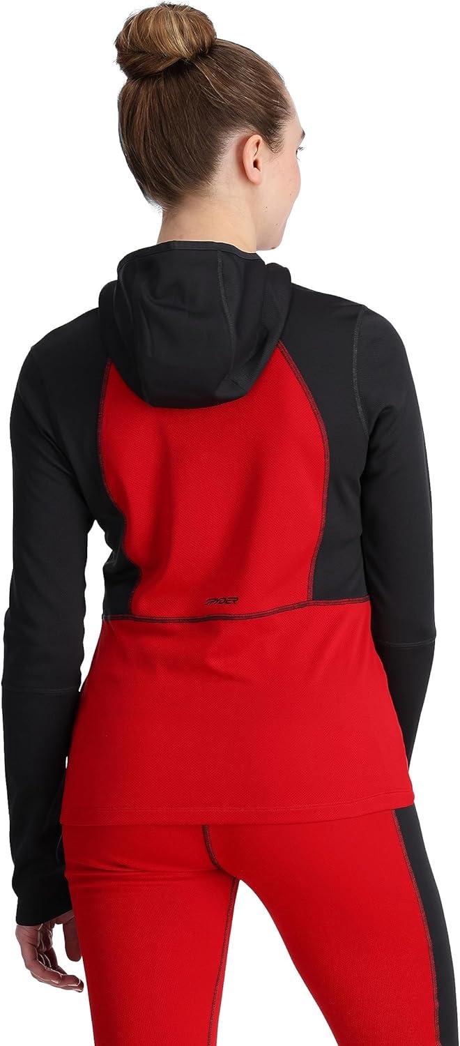 imageSpyder Womens Charger Hoodie Baselayer Thermal Ski TopPulse