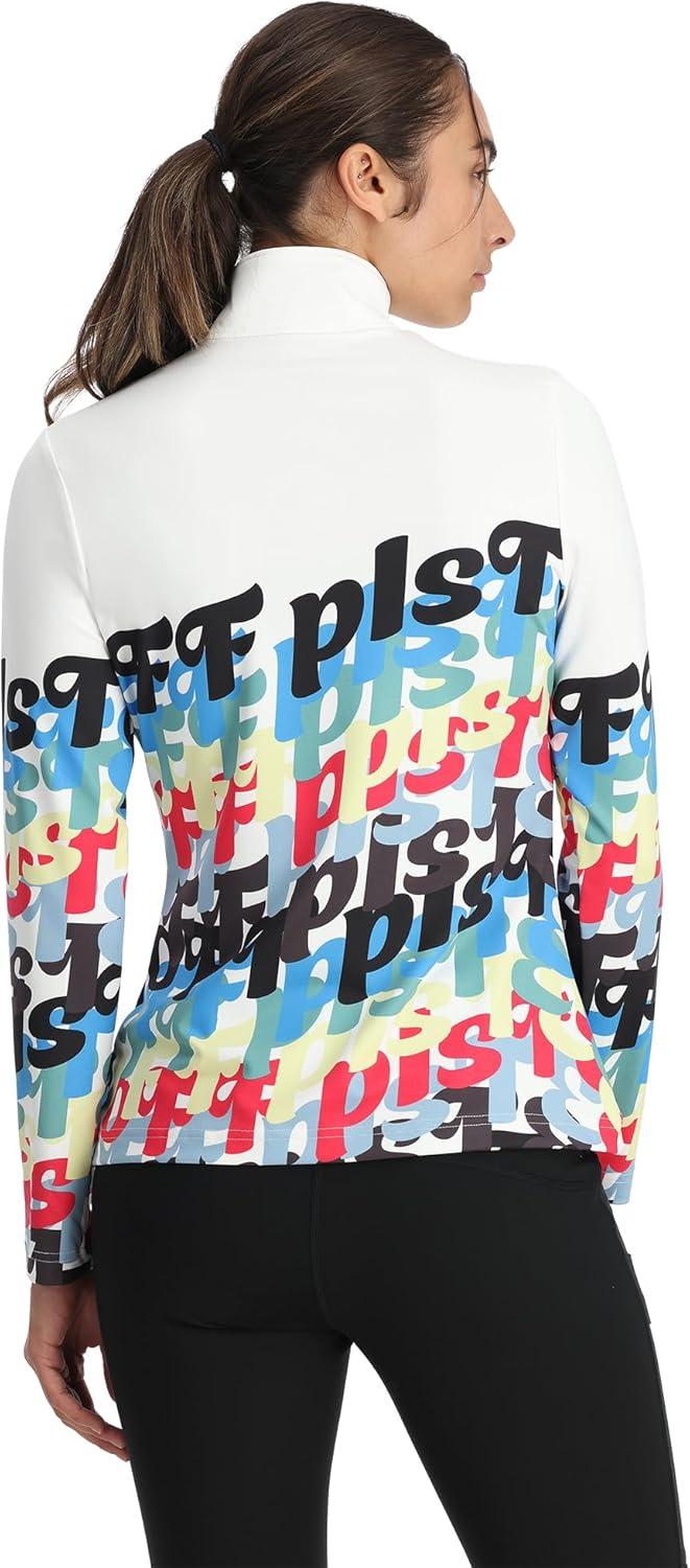 imageSpyder Womens Vivid Half Zip Fitted Jersey Ski Base LayerWhite