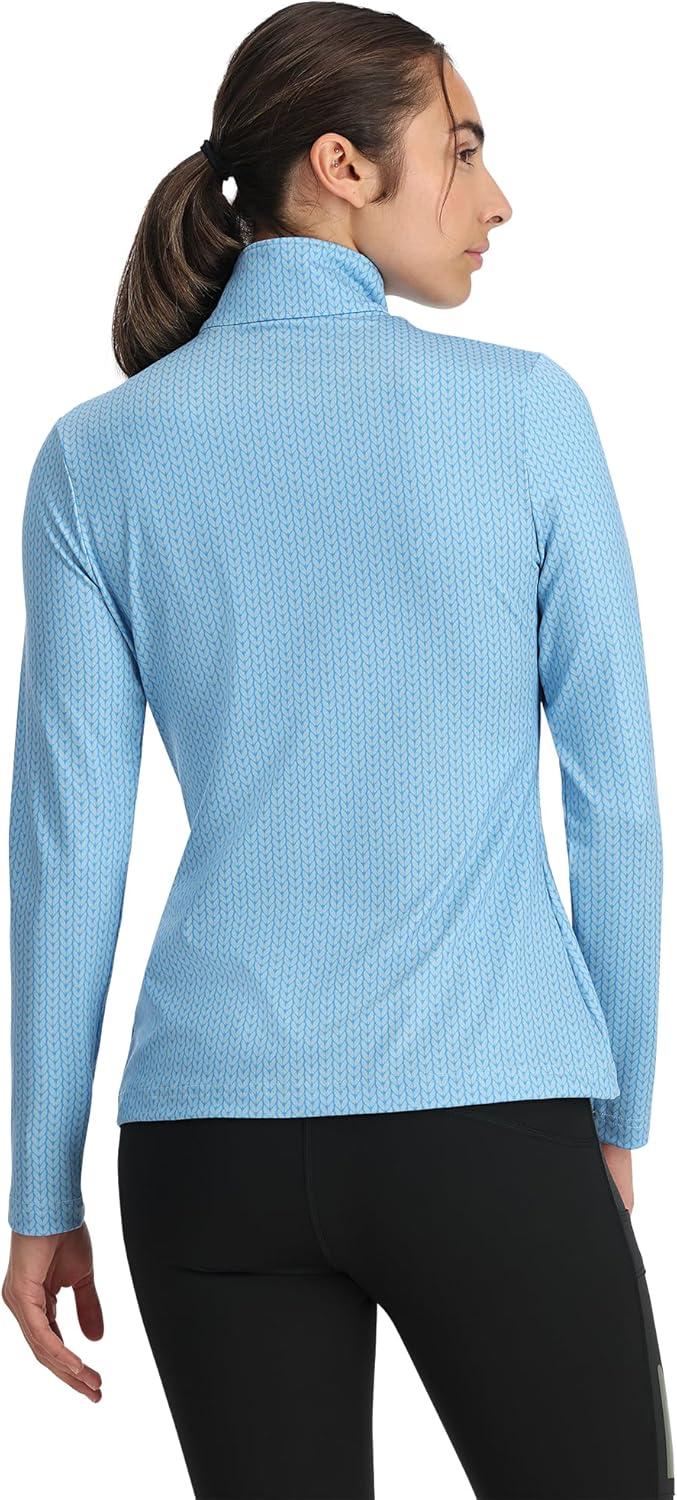 imageSpyder Womens Vivid Half Zip TNeck Ski Base LayerBlue Drift