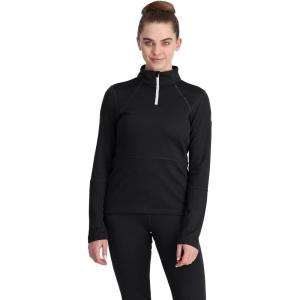 Spyder Women’s Charger 1/2 Baselayer Thermal Ski Top(Black)