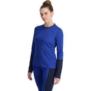 Spyder Women’s Charger Crew Baselayer Thermal Ski Top(Electric Blue)