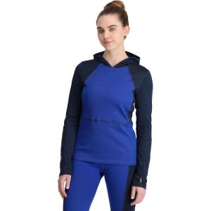 Spyder Women’s Charger Hoodie Baselayer Thermal Ski Top(Electric Blue)