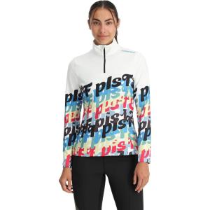 Spyder Women’s Vivid Half Zip T-Neck Ski Base Layer(White)