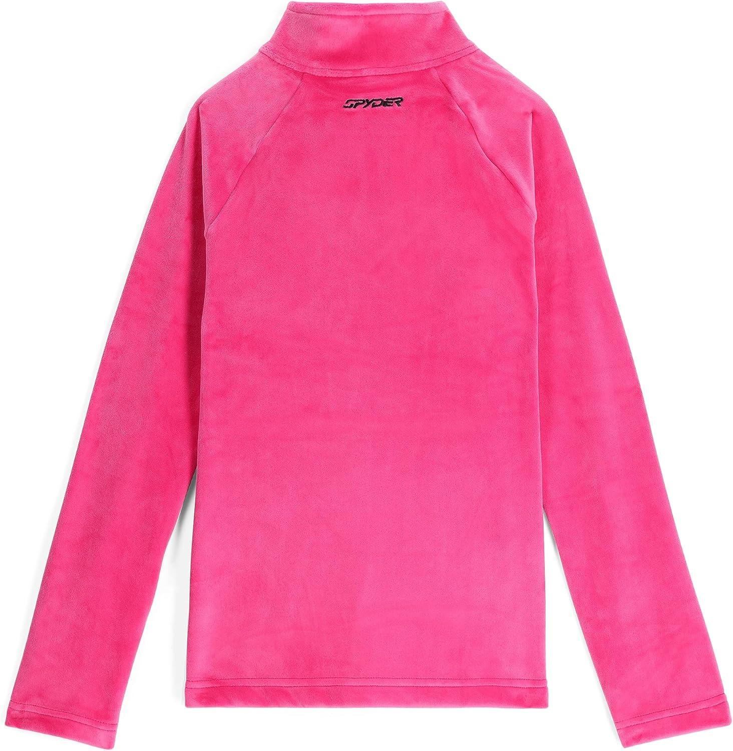 imageSpyder Girls Shimmer Bug Half Zip TNeck Ski Base Layer JacketPink