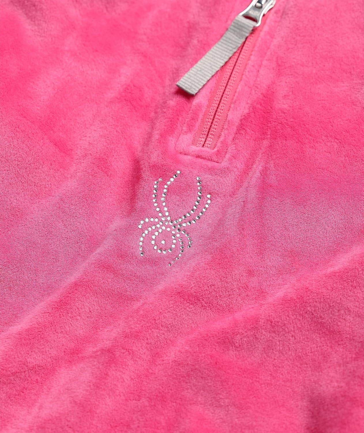 imageSpyder Girls Shimmer Bug Half Zip TNeck Ski Base Layer JacketPink